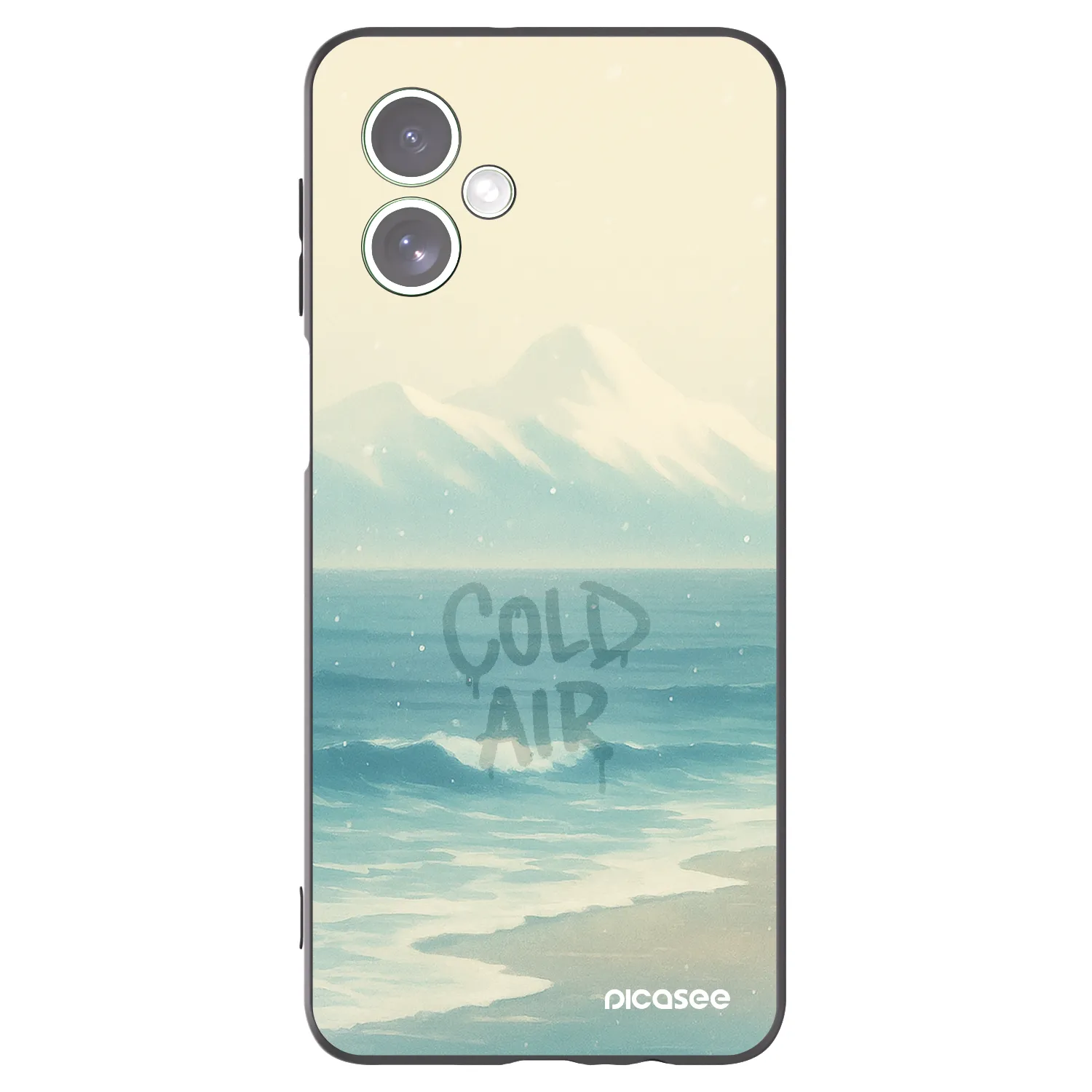 Picasee crna silikonska maskica za Motorola Moto G54 5G - COLD AIR