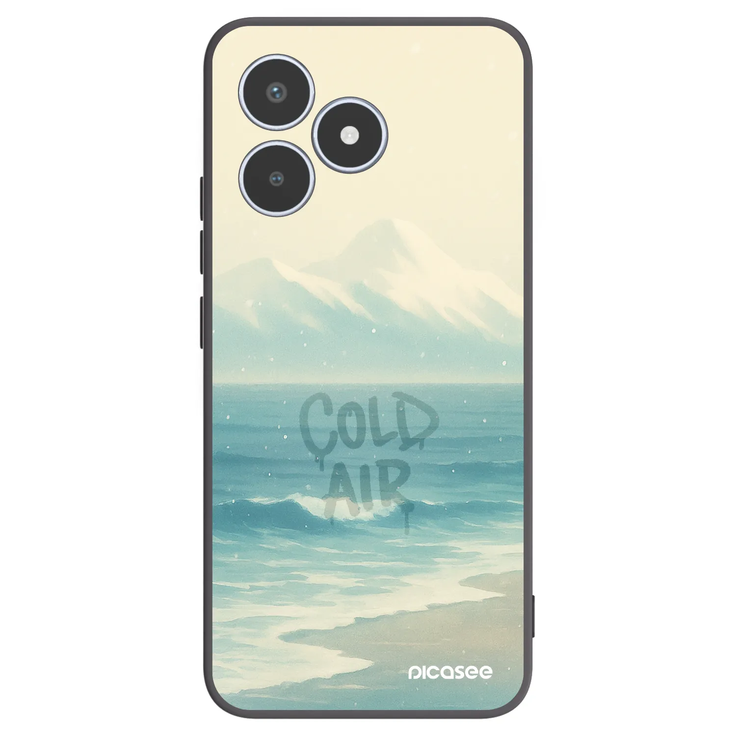 Picasee crna silikonska maskica za Realme C53 - COLD AIR