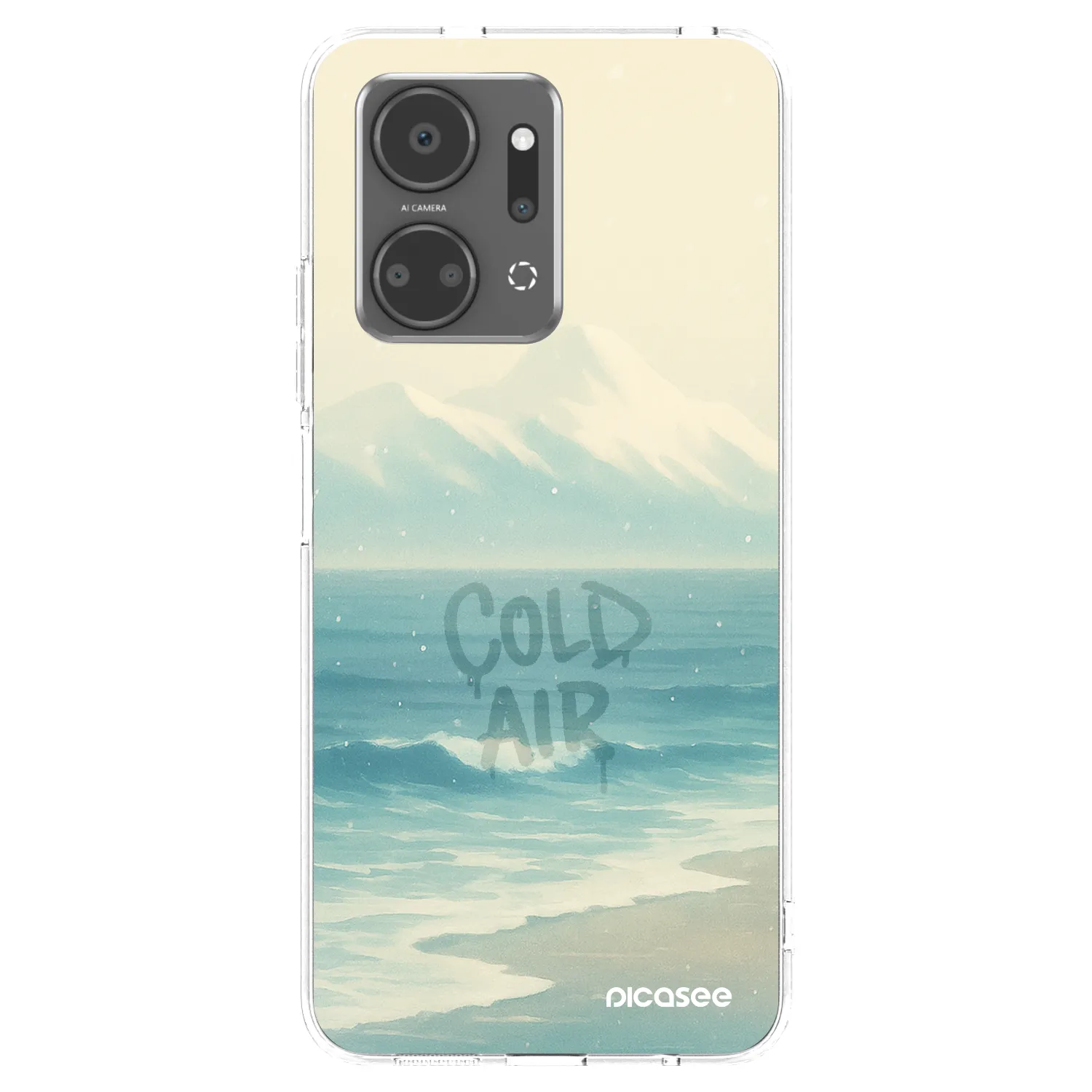 Picasee silikonska prozirna maskica za Honor X7a - COLD AIR
