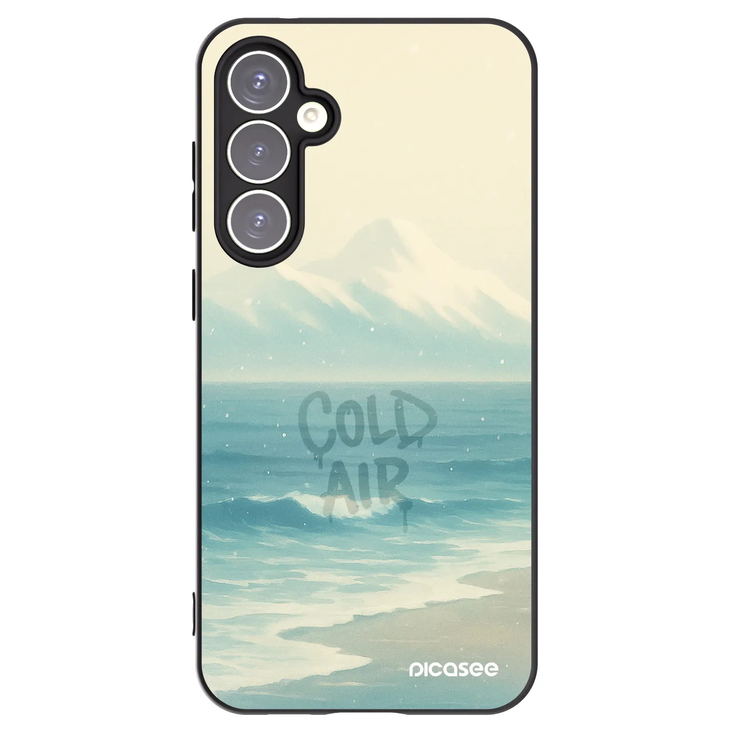 Picasee crna silikonska maskica za Samsung Galaxy S23 FE S711B - COLD AIR