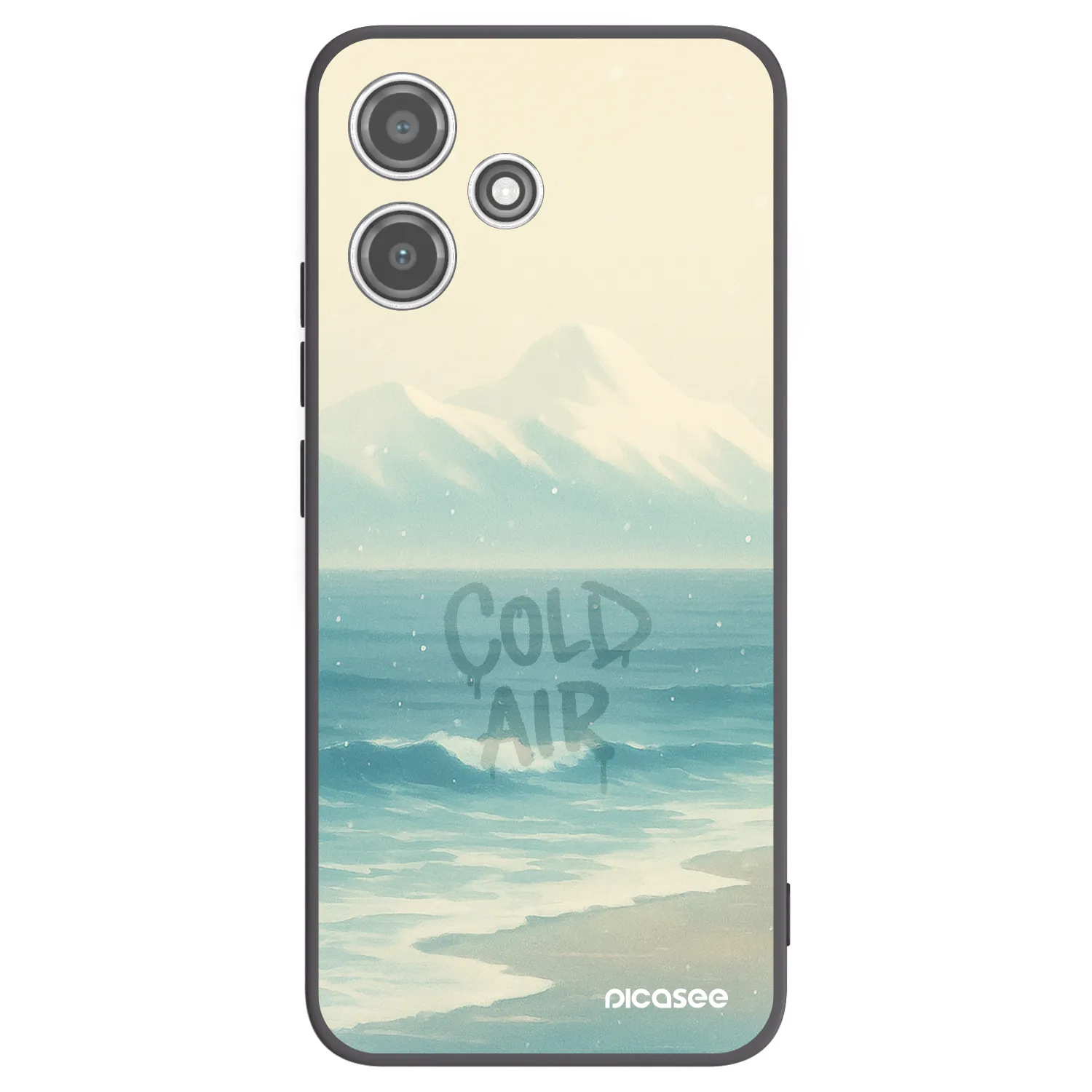 Picasee crna silikonska maskica za Xiaomi Redmi 12 5G - COLD AIR