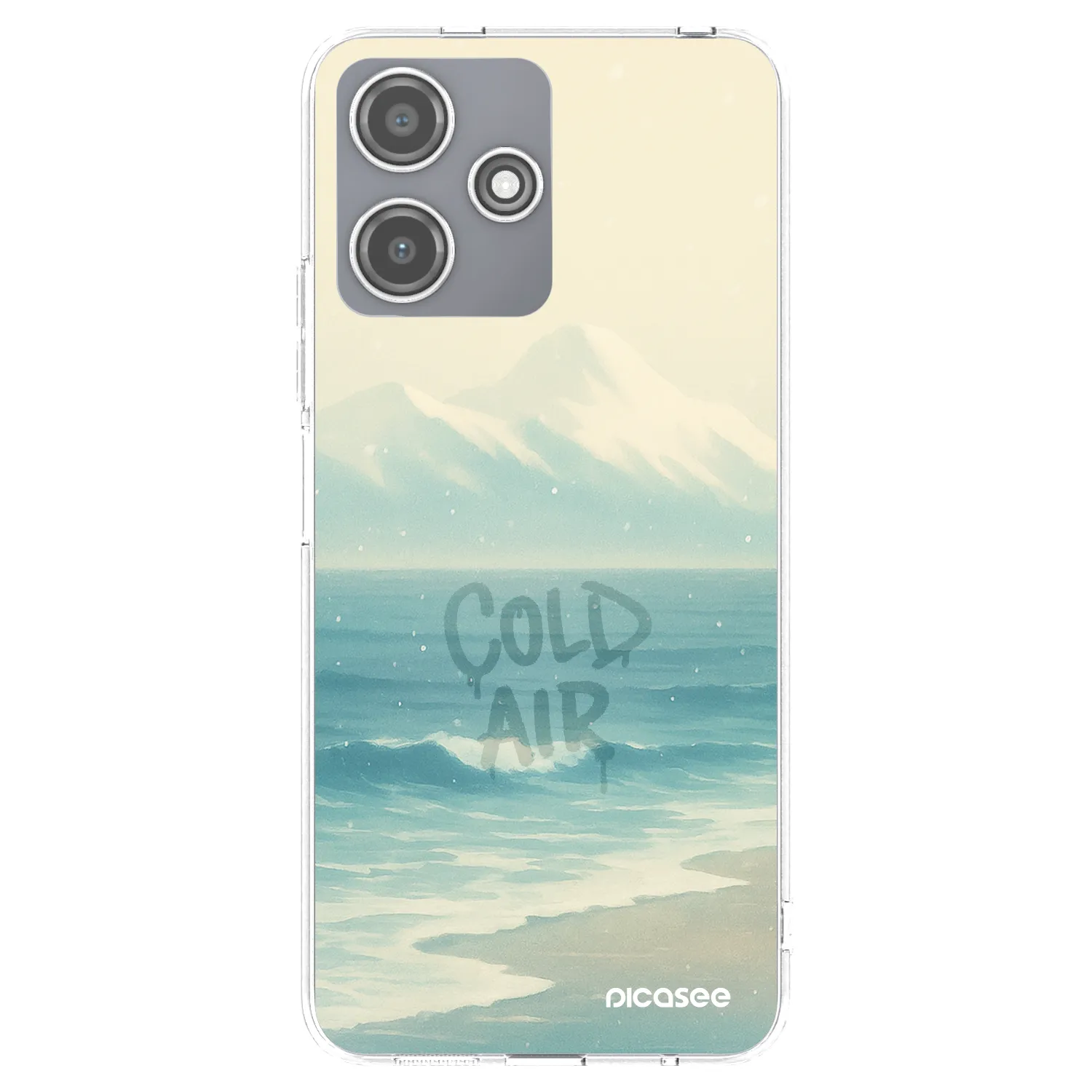 Picasee silikonska prozirna maskica za Xiaomi Redmi 12 5G - COLD AIR