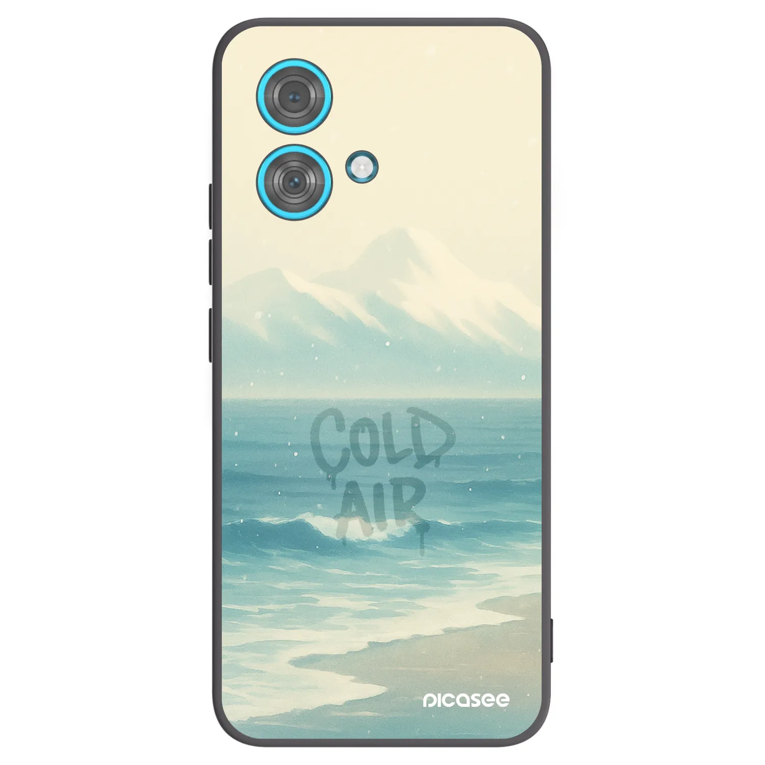 Picasee crna silikonska maskica za Motorola Edge 40 Neo - COLD AIR