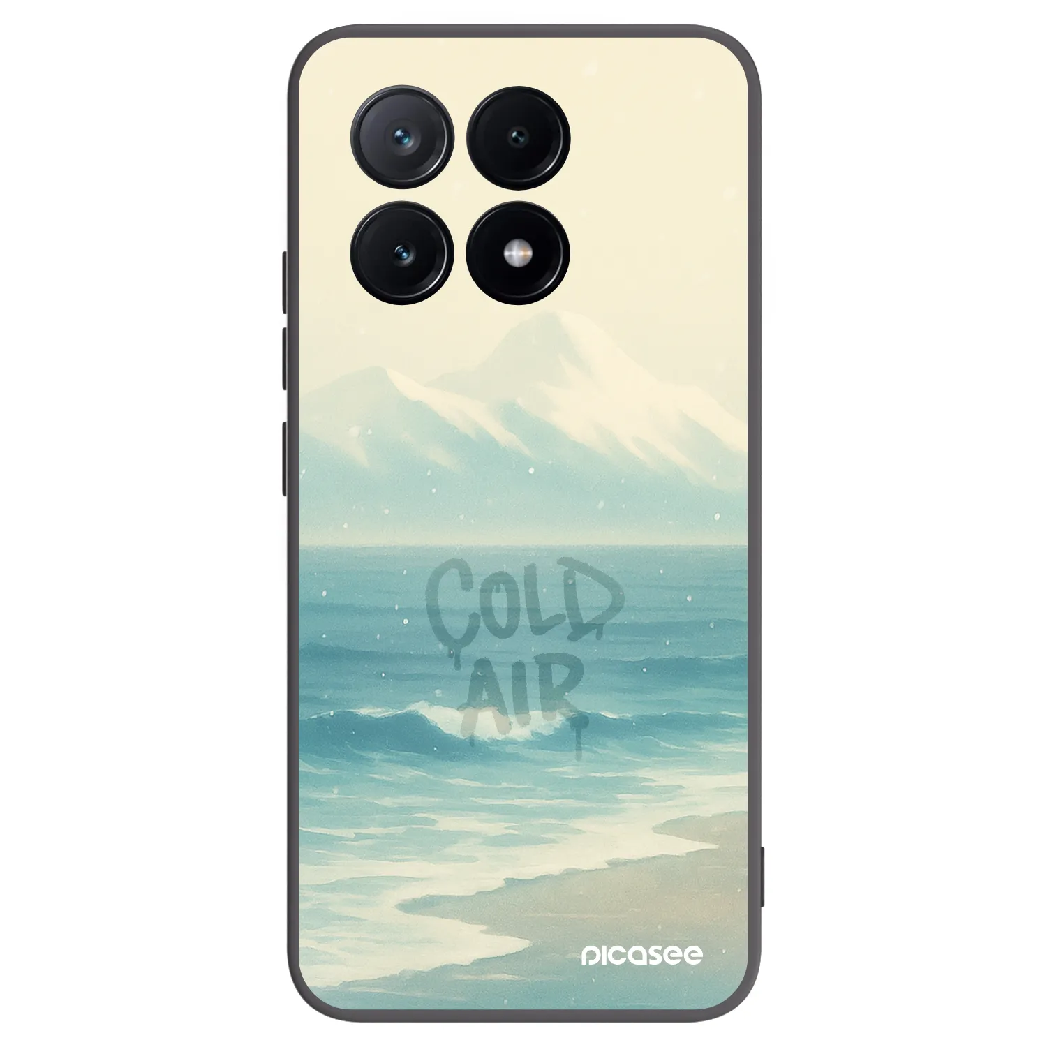 Picasee crna silikonska maskica za Xiaomi Poco X6 Pro - COLD AIR