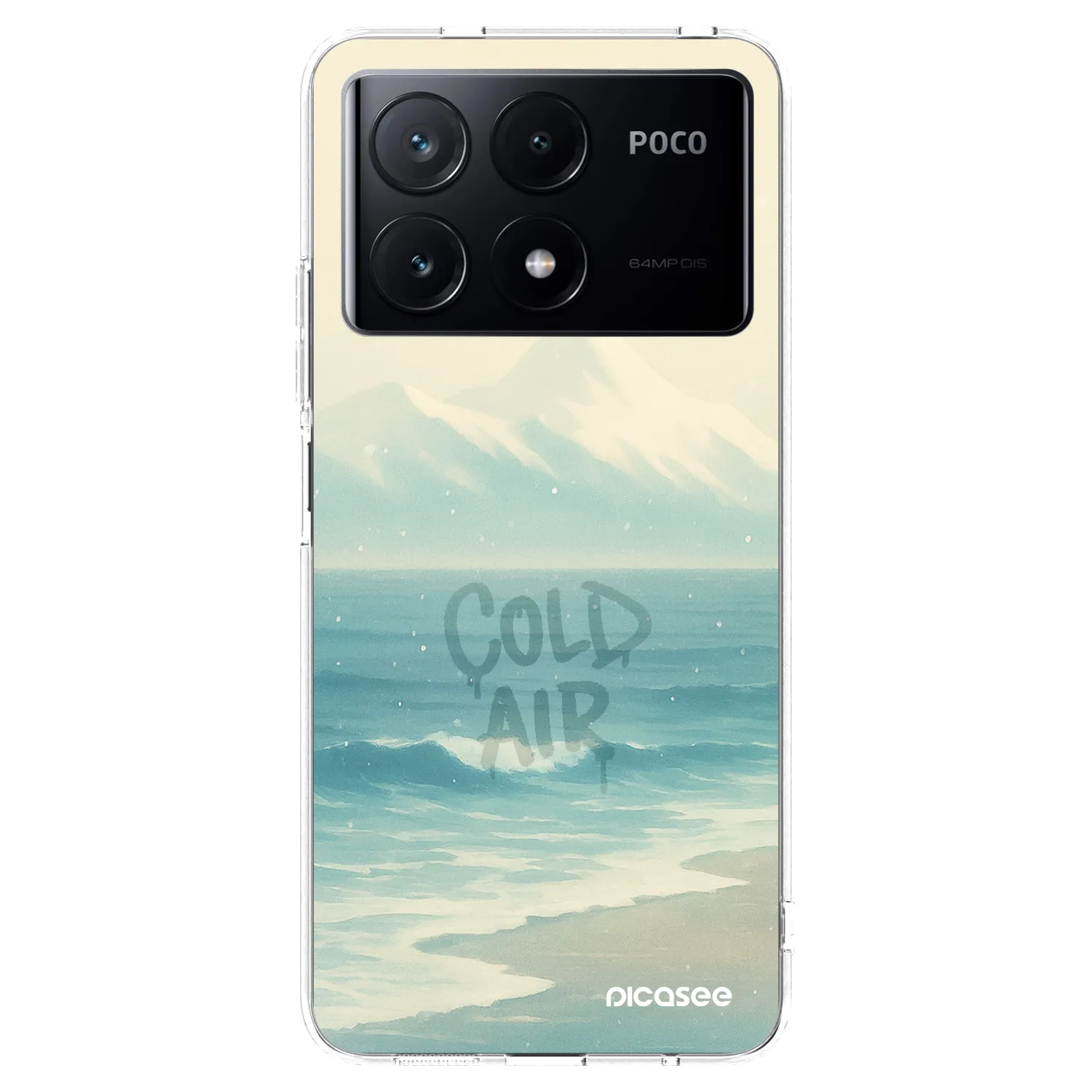 Picasee silikonska prozirna maskica za Xiaomi Poco X6 Pro - COLD AIR