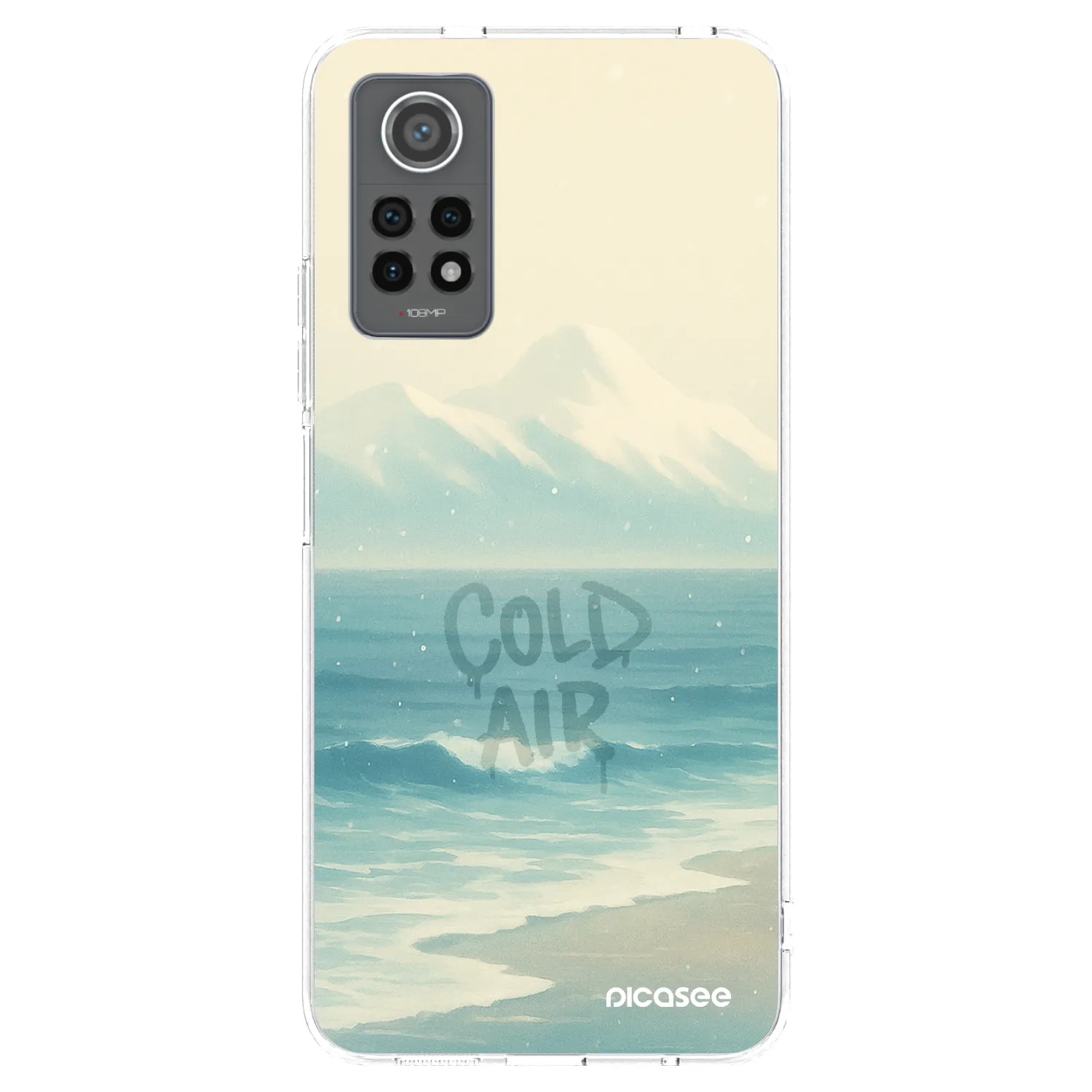 Picasee silikonska prozirna maskica za Xiaomi Redmi Note 12 Pro 4G - COLD AIR