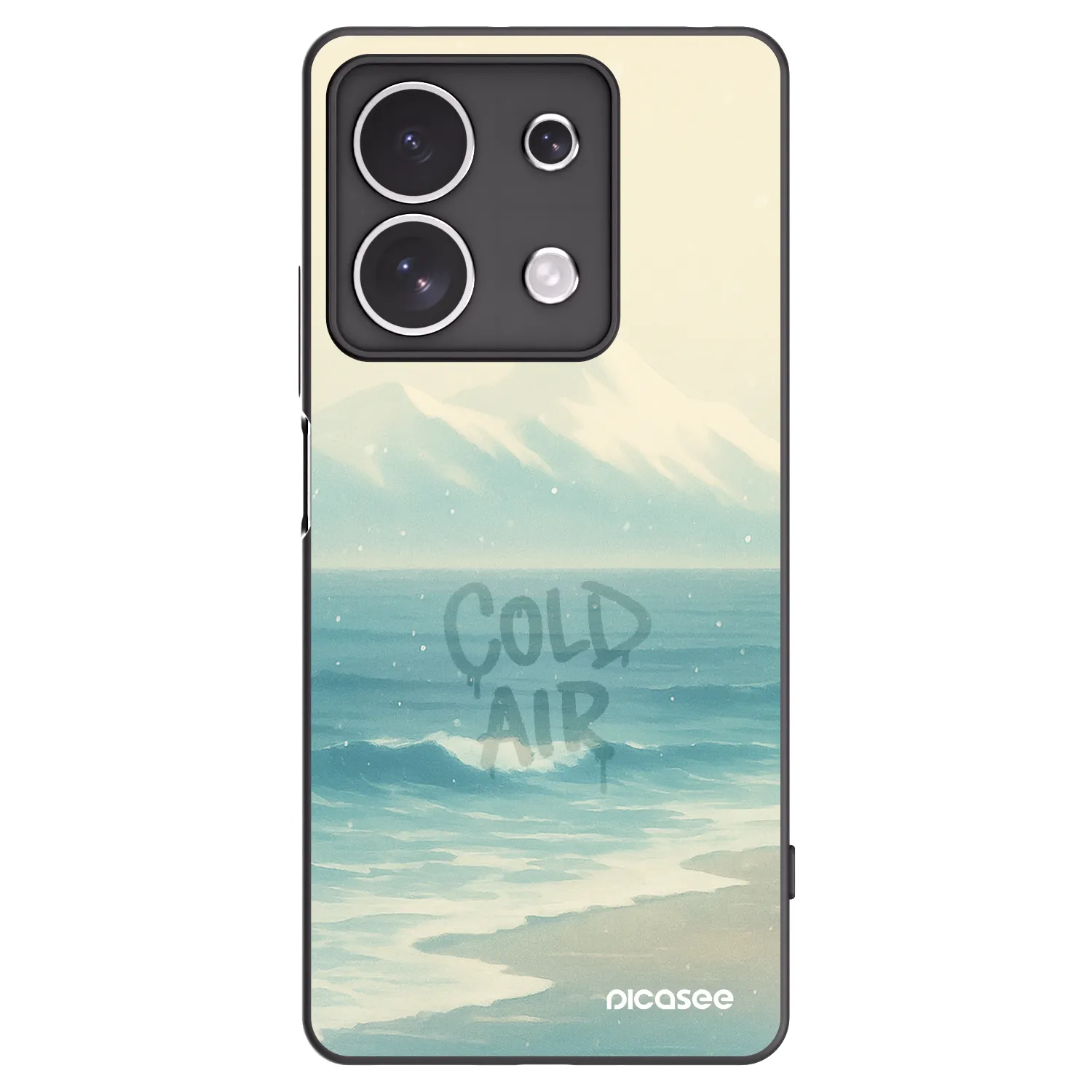 Picasee crna silikonska maskica za Xiaomi Redmi Note 13 4G - COLD AIR