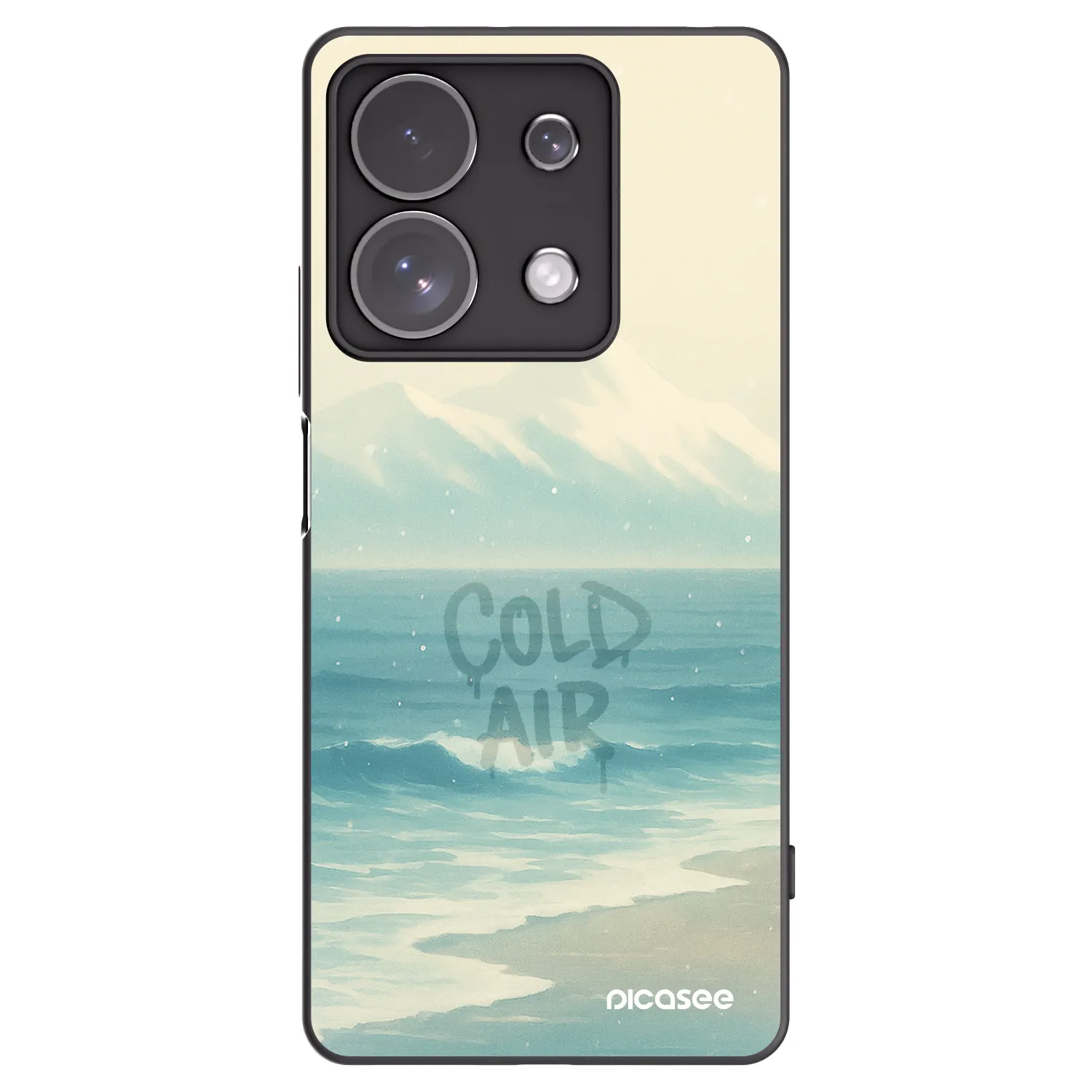 Picasee crna silikonska maskica za Xiaomi Redmi Note 13 Pro 4G - COLD AIR