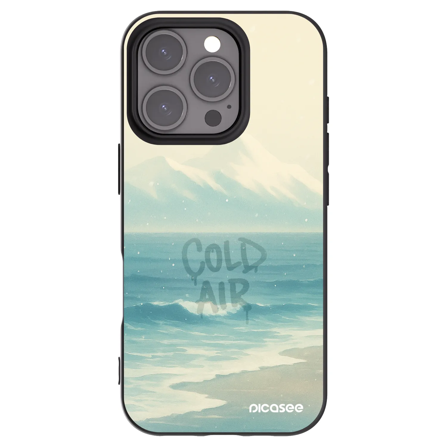 Picasee crna silikonska maskica za Apple iPhone 16 Pro - COLD AIR