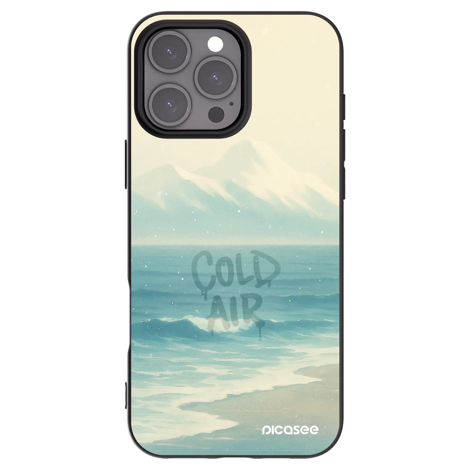 Picasee crna silikonska maskica za Apple iPhone 16 Pro Max - COLD AIR