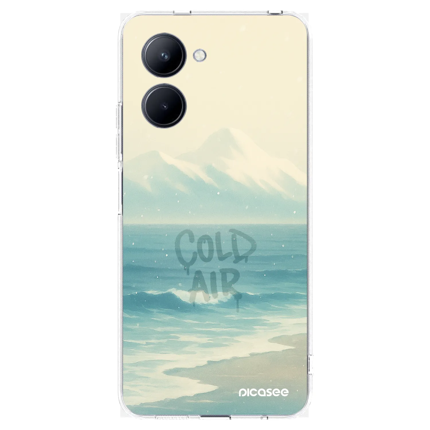 Picasee silikonska prozirna maskica za Realme C33 (2023) - COLD AIR