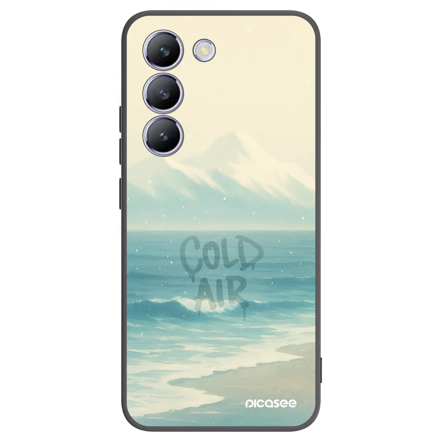 Picasee crna silikonska maskica za Vivo V40 SE 5G - COLD AIR