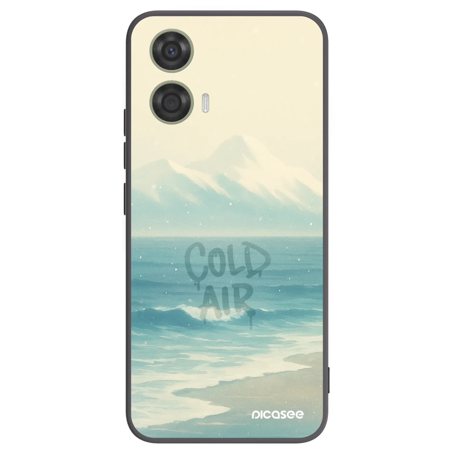 Picasee crna silikonska maskica za Motorola Moto G24 - COLD AIR