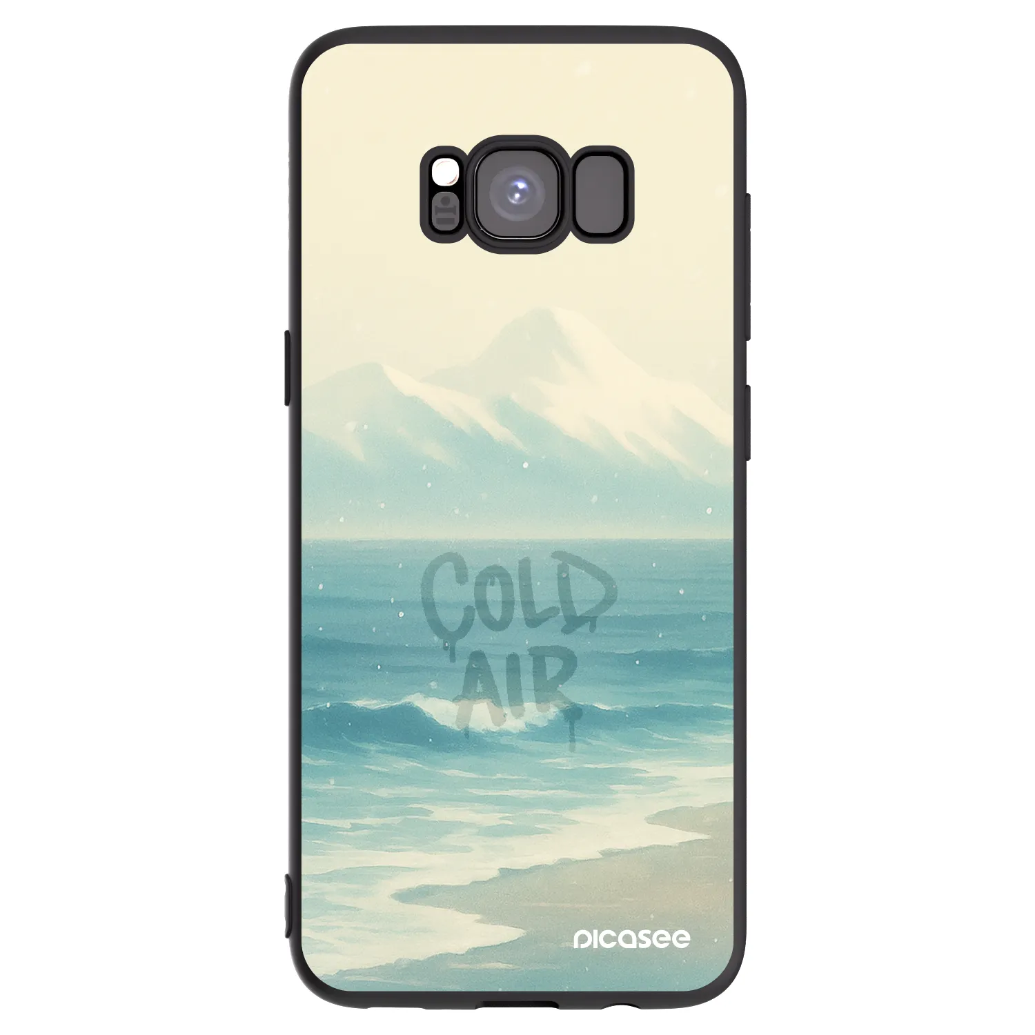 Picasee crna silikonska maskica za Samsung Galaxy A73 5G - COLD AIR
