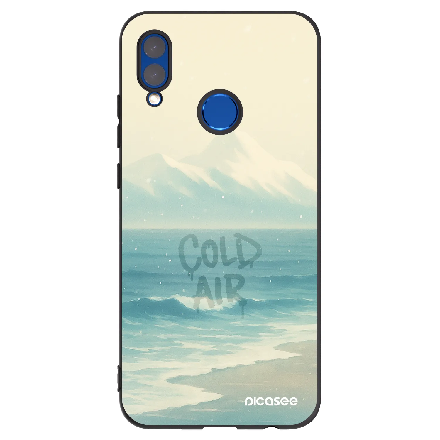 Picasee crna silikonska maskica za Honor 10 Lite - COLD AIR