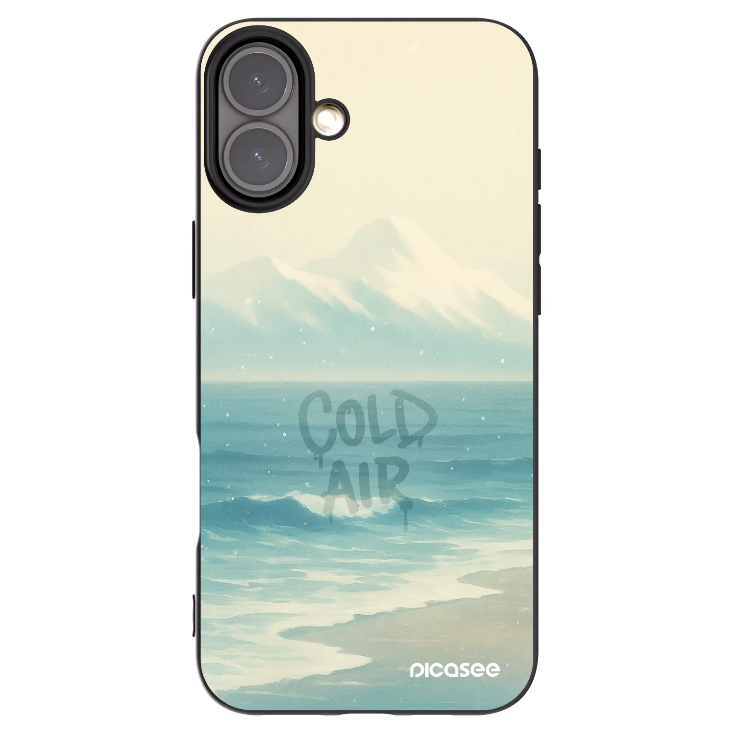 Picasee crna silikonska maskica za Apple iPhone 16 Plus - COLD AIR