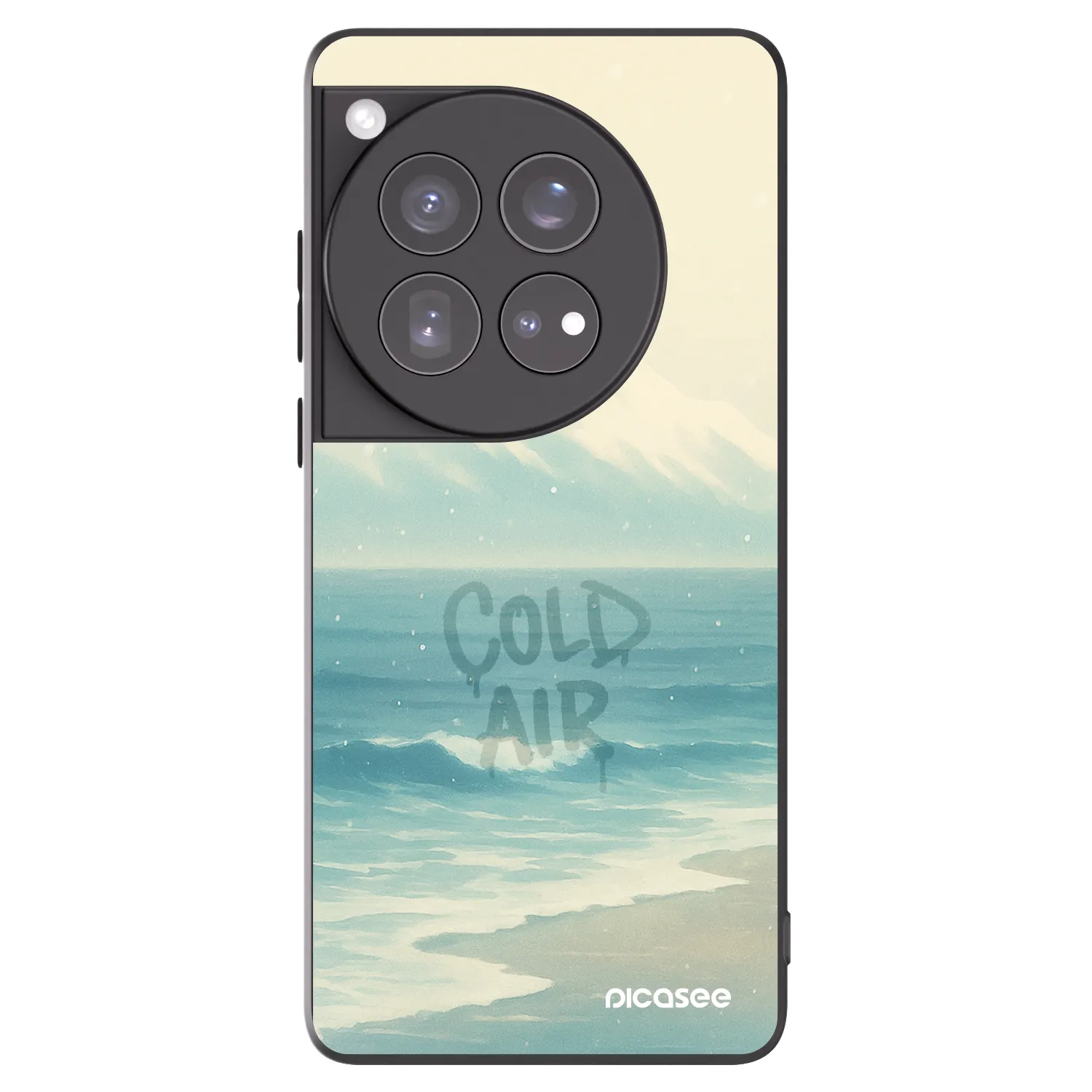 Picasee crna silikonska maskica za OnePlus 12 5G - COLD AIR