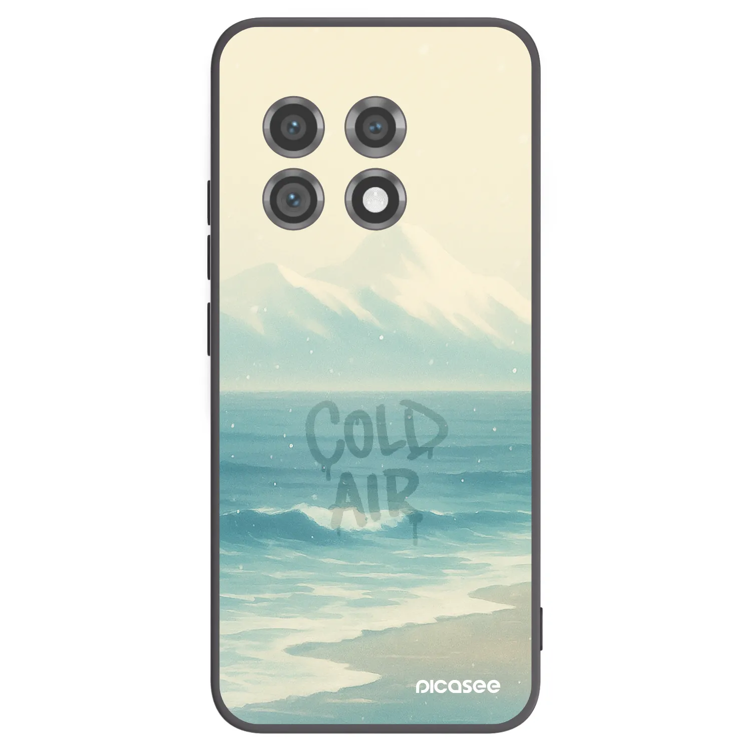 Picasee crna silikonska maskica za OnePlus 11 5G - COLD AIR