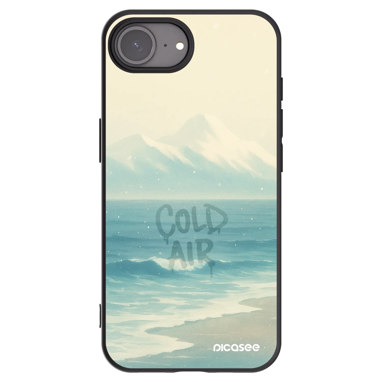 Picasee crna silikonska maskica za Apple iPhone 16e - COLD AIR