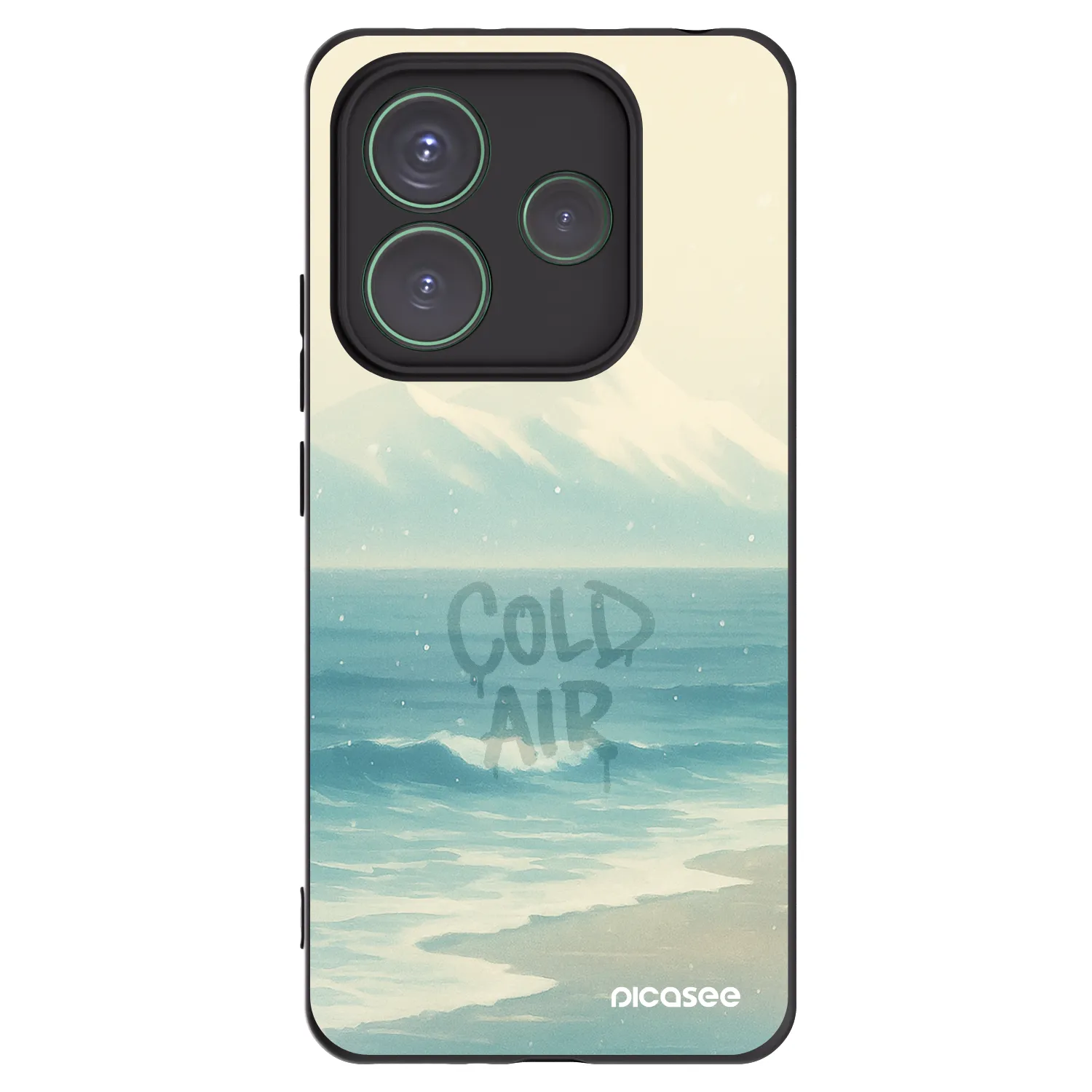 Picasee crna silikonska maskica za Xiaomi Redmi Note 14 5G - COLD AIR