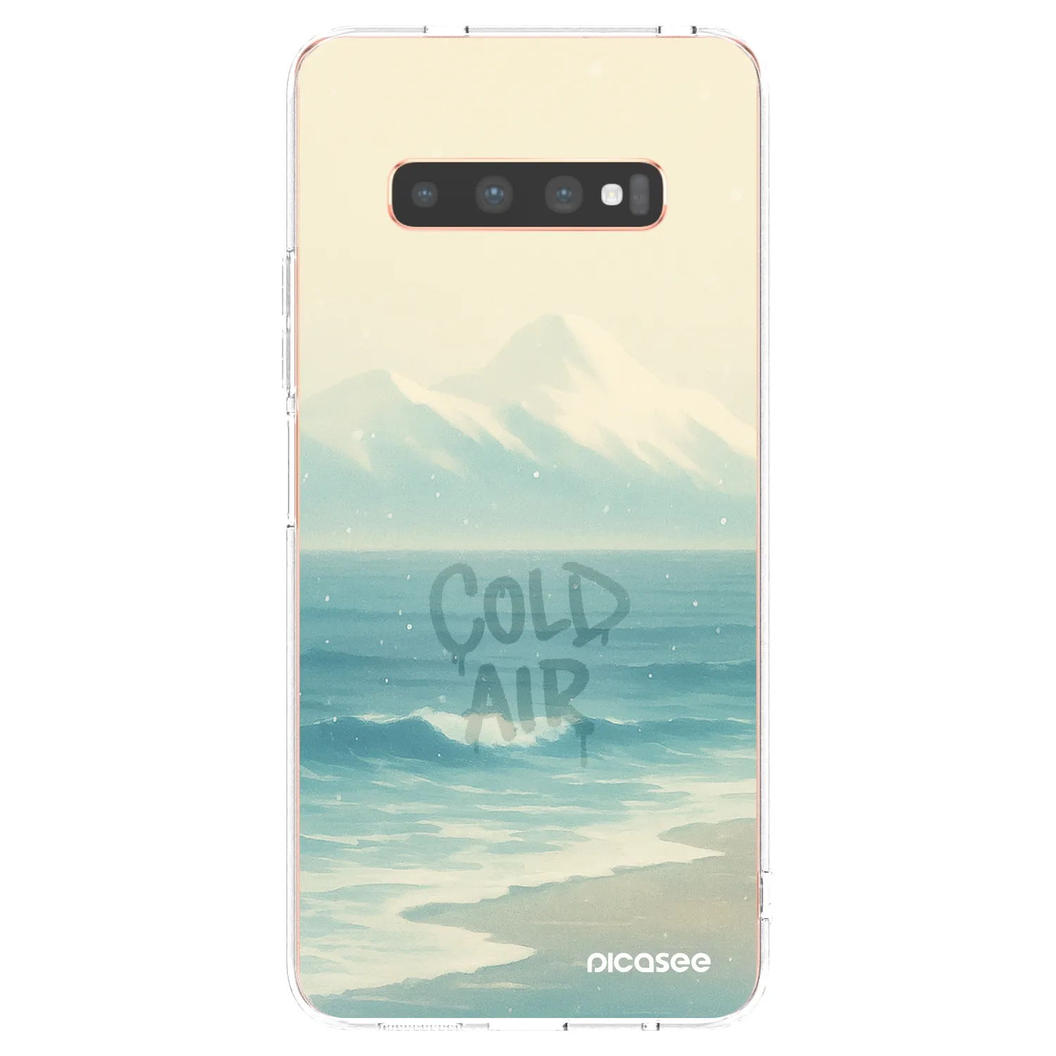 Picasee silikonska prozirna maskica za Samsung Galaxy S10 Plus G975 - COLD AIR
