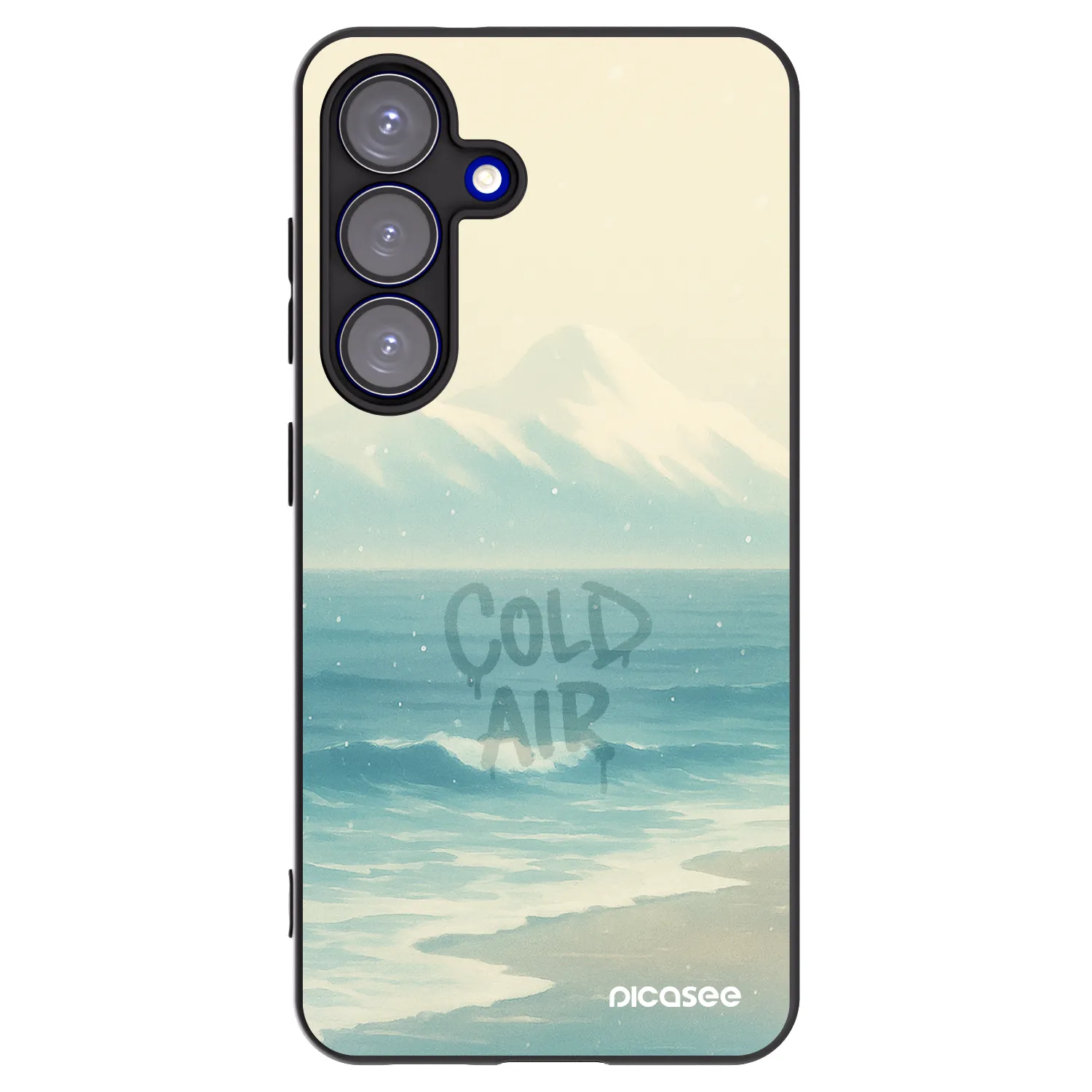 Picasee crna silikonska maskica za Samsung Galaxy S25 5G - COLD AIR
