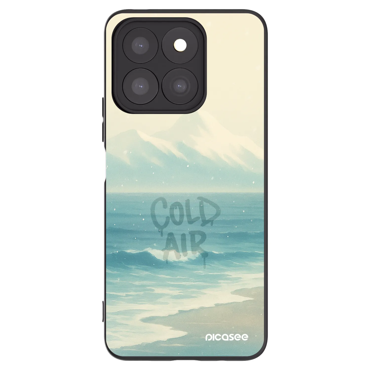 Picasee crna silikonska maskica za Honor X8c - COLD AIR