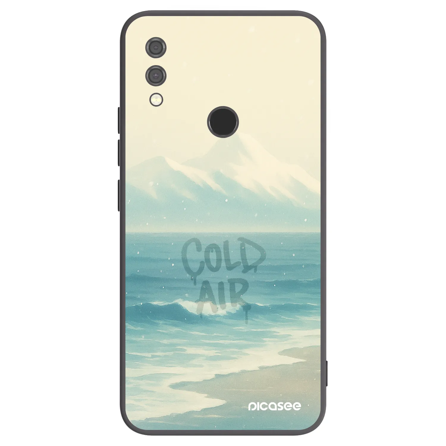 Picasee crna silikonska maskica za Xiaomi Redmi Note 7 - COLD AIR