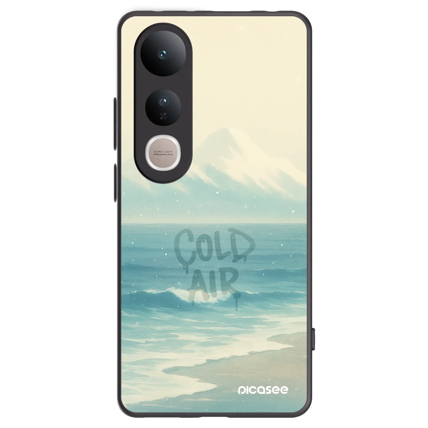 Picasee crna silikonska maskica za Vivo V50 Lite 5G - COLD AIR