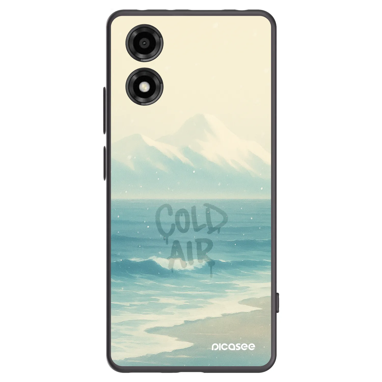 Picasee crna silikonska maskica za Motorola Moto E14 - COLD AIR