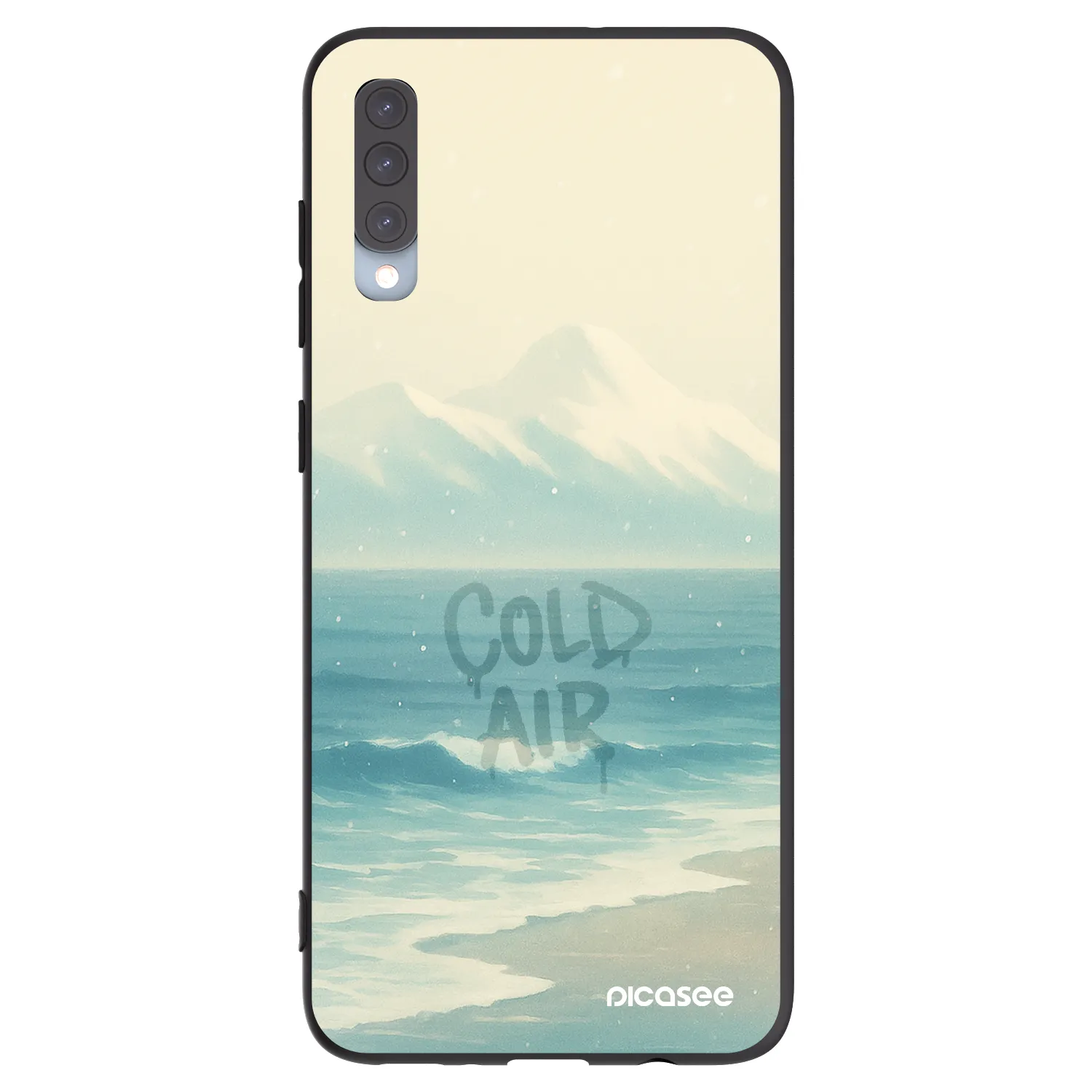 Picasee crna silikonska maskica za Samsung Galaxy A70 A705F - COLD AIR