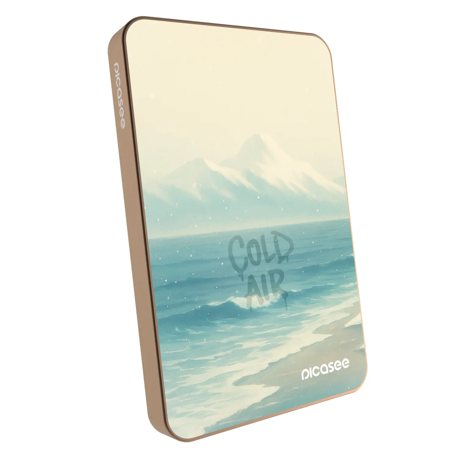 Picasee Prijenosni punjač s MagSafe 5 000 mAh Zlatni - COLD AIR