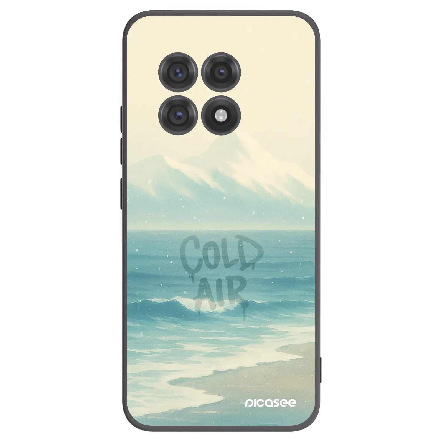 Picasee crna silikonska maskica za OnePlus 13R 5G - COLD AIR