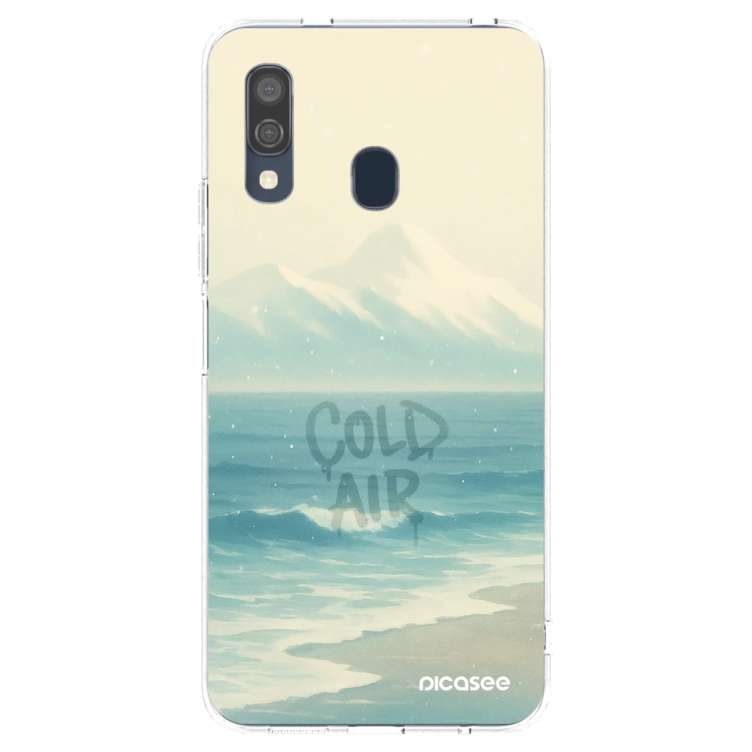 Picasee silikonska prozirna maskica za Samsung Galaxy A40 A405F - COLD AIR