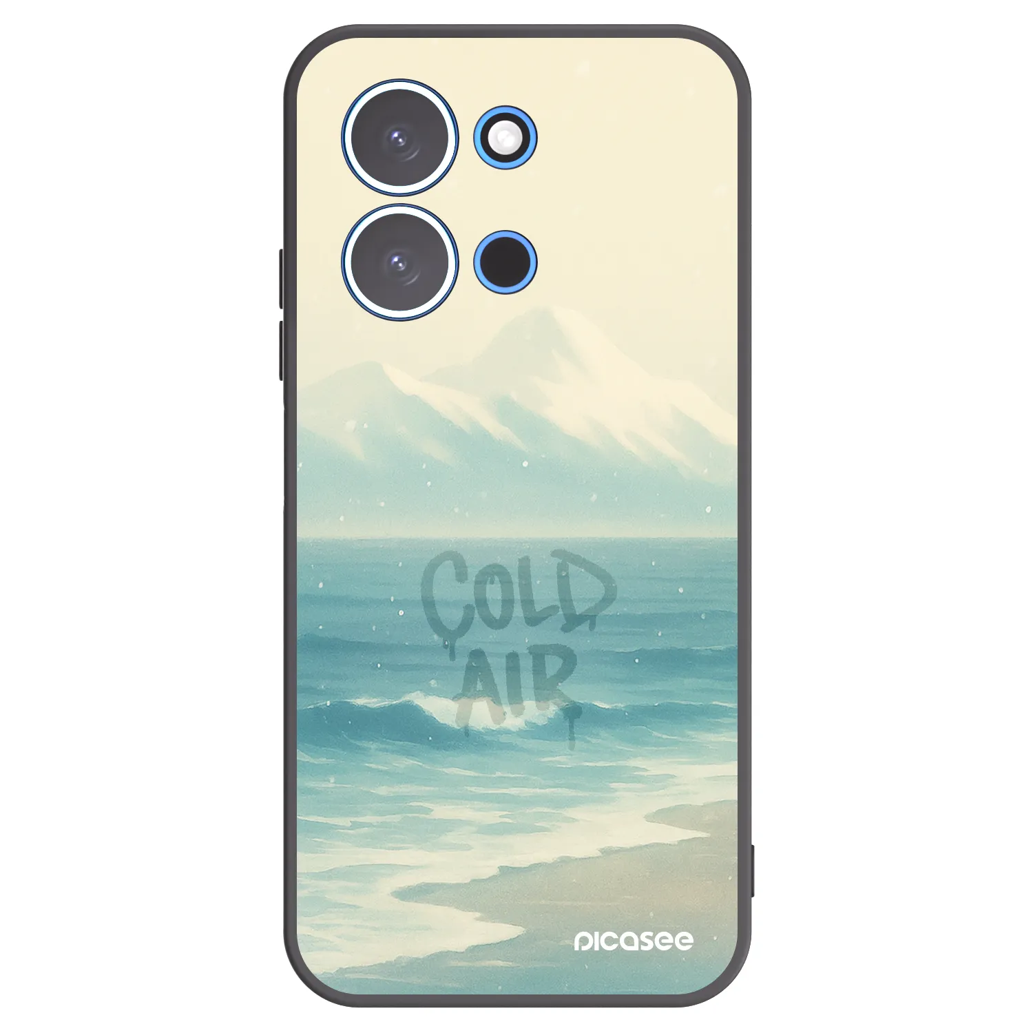 Picasee crna silikonska maskica za Xiaomi Redmi 15C 4G - COLD AIR