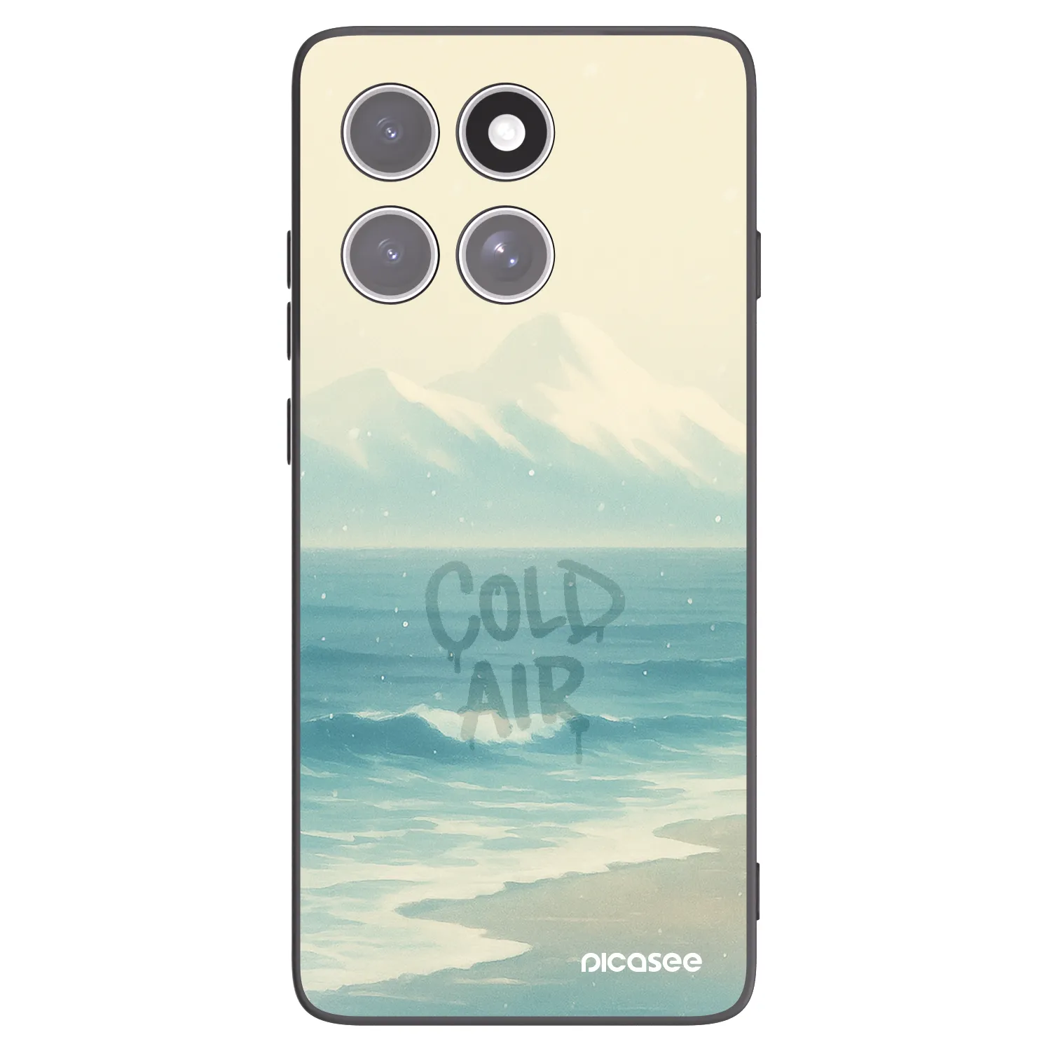 Picasee crna silikonska maskica za Motorola Edge 60 Fusion - COLD AIR