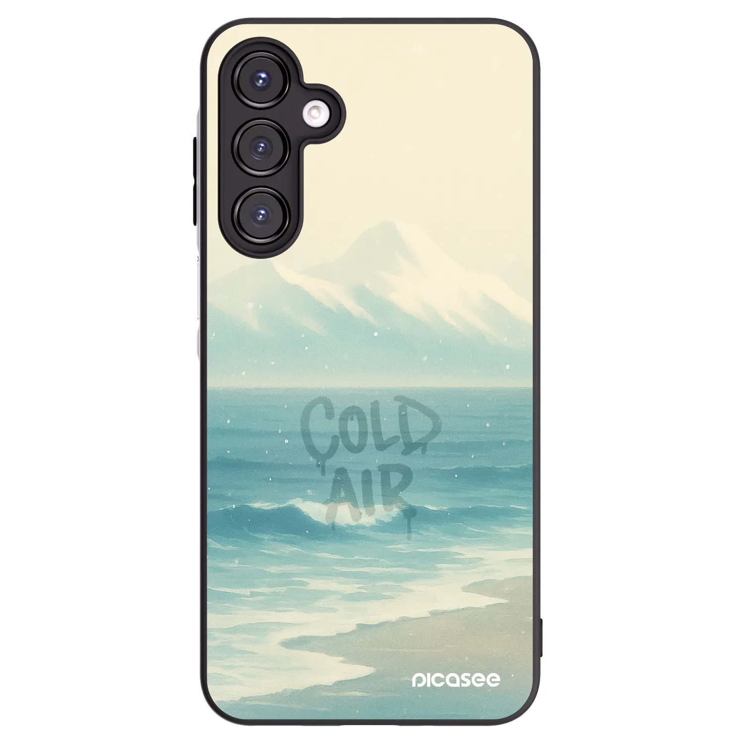 Picasee crna silikonska maskica za Samsung Galaxy A16 4G - COLD AIR