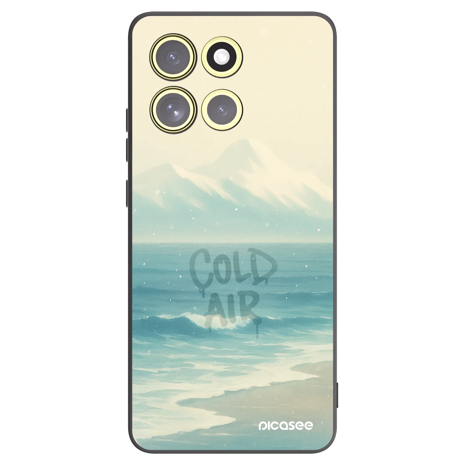 Picasee crna silikonska maskica za Motorola Moto G86 Power 5G - COLD AIR