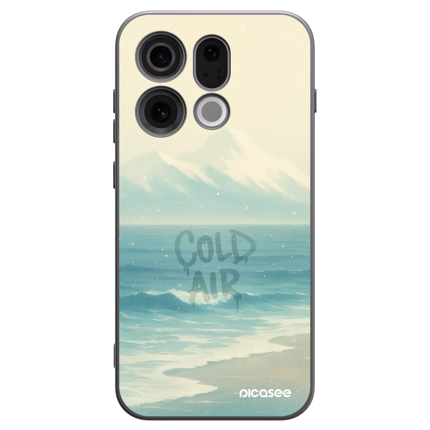 Picasee crna silikonska maskica za OPPO Find X9 - COLD AIR