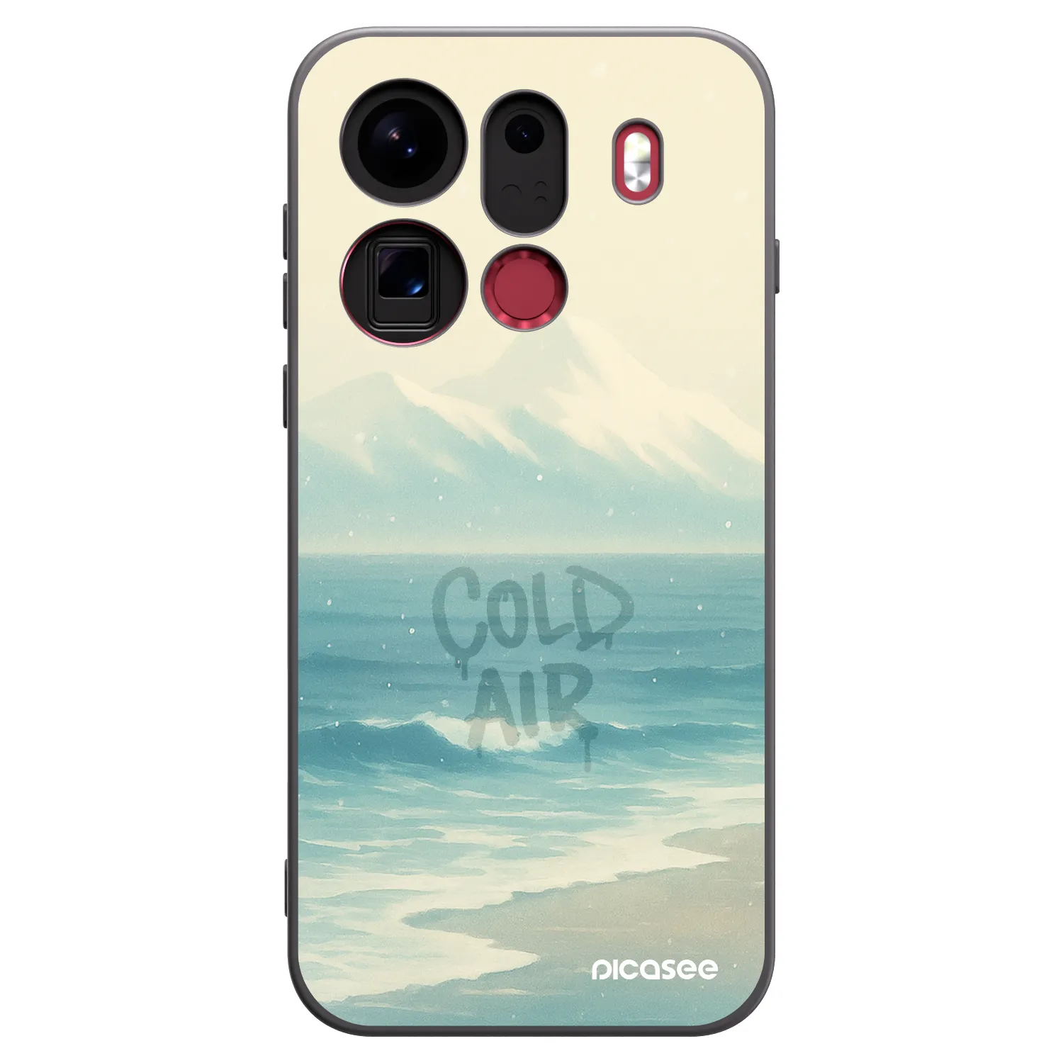 Picasee crna silikonska maskica za OPPO Find X9 Pro - COLD AIR