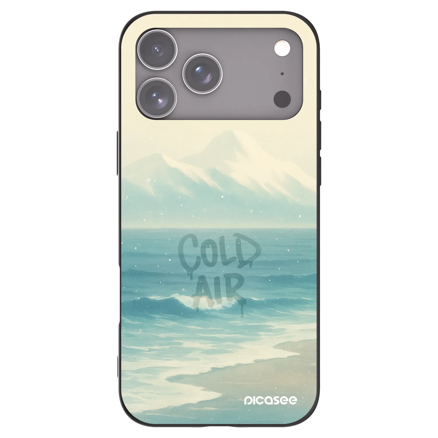 Picasee crna silikonska maskica za Apple iPhone 18 Pro Max - COLD AIR