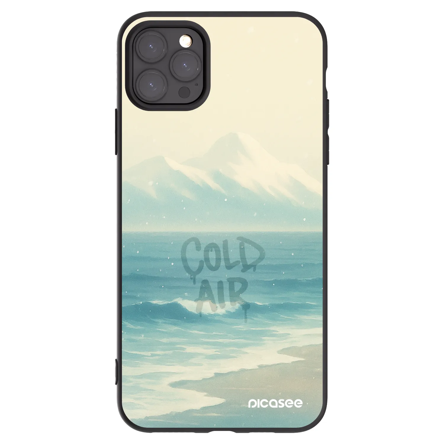 Picasee crna silikonska maskica za Apple iPhone 11 Pro Max - COLD AIR