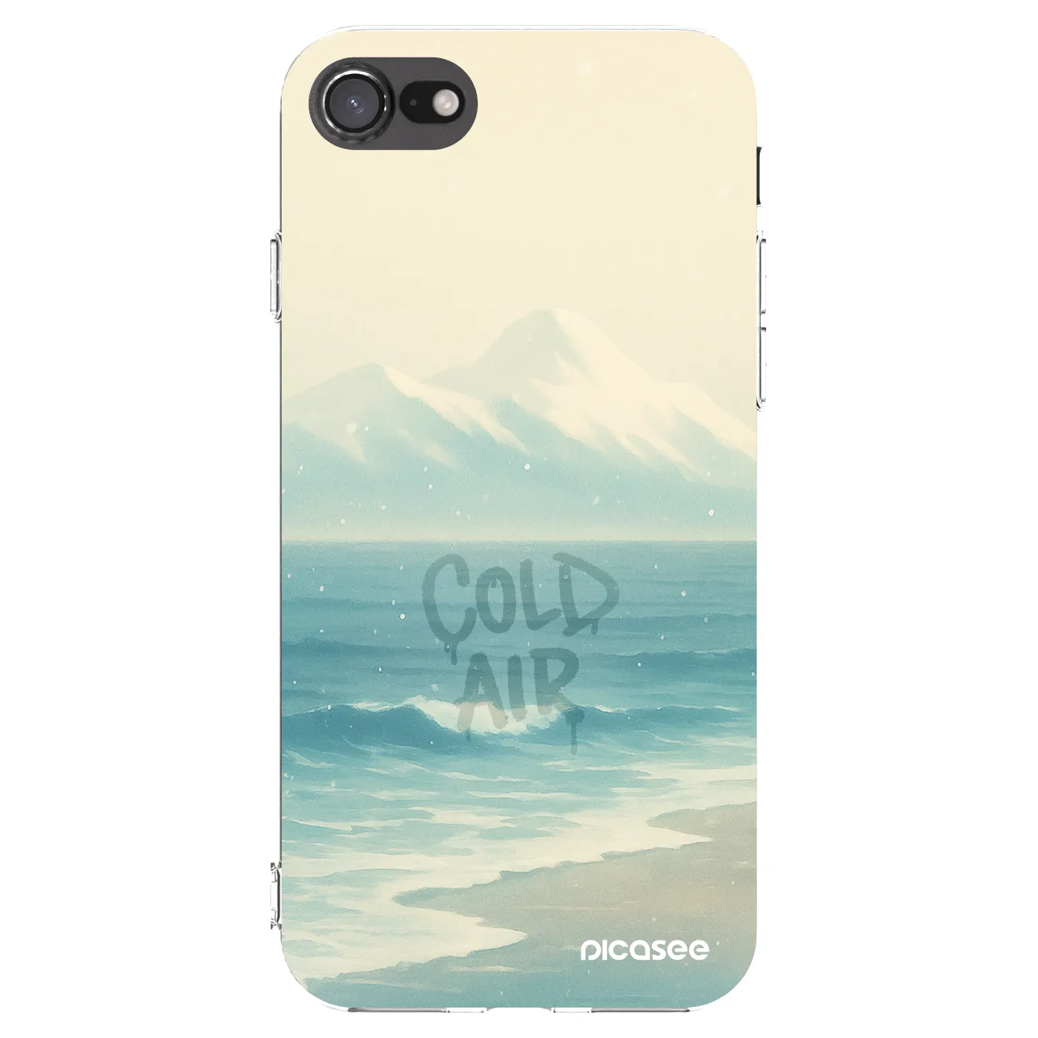 Picasee silikonska prozirna maskica za Apple iPhone 8 - COLD AIR