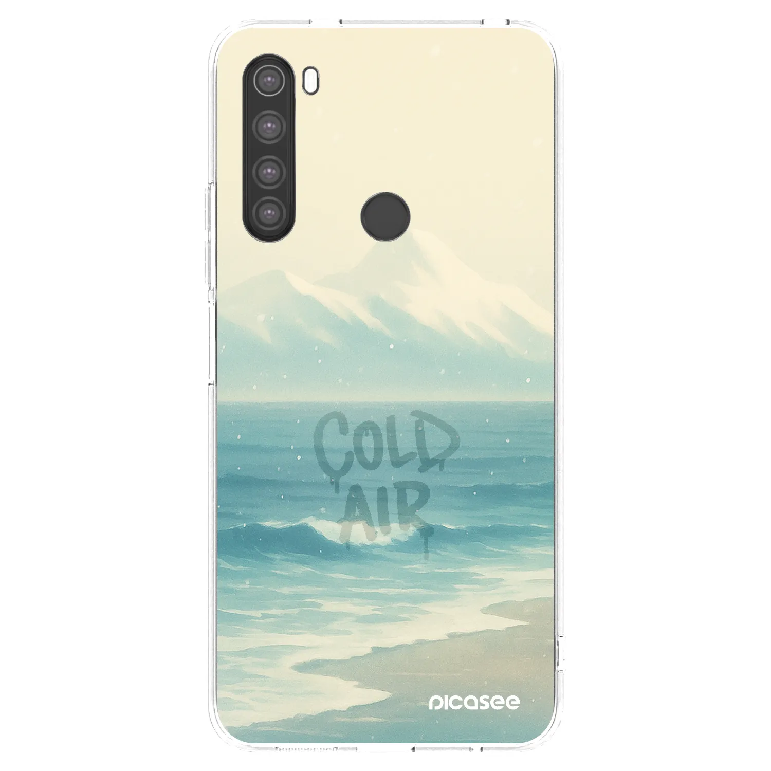 Picasee silikonska prozirna maskica za Xiaomi Redmi Note 8 - COLD AIR