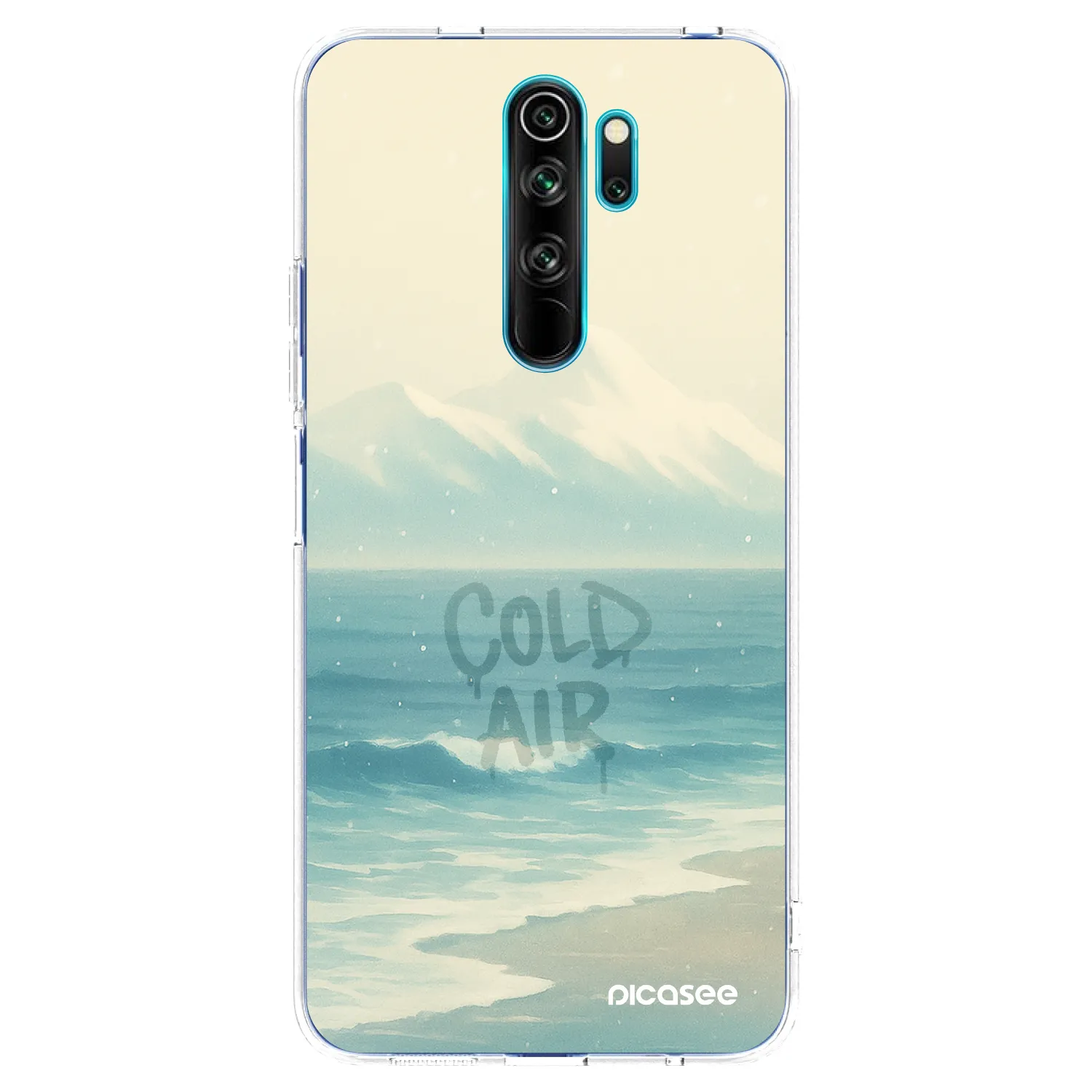 Picasee silikonska prozirna maskica za Xiaomi Redmi Note 8 Pro - COLD AIR