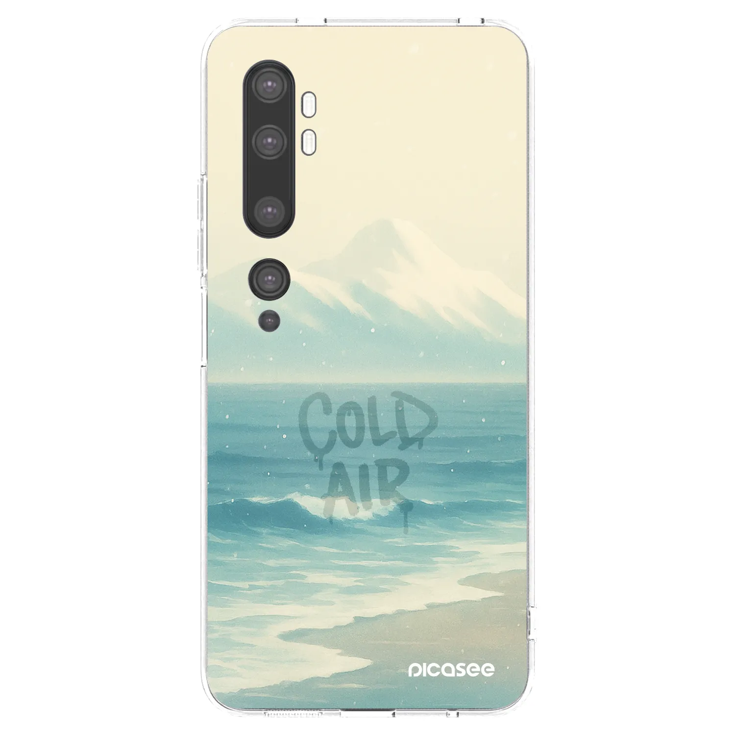 Picasee silikonska prozirna maskica za Xiaomi Mi Note 10 (Pro) - COLD AIR