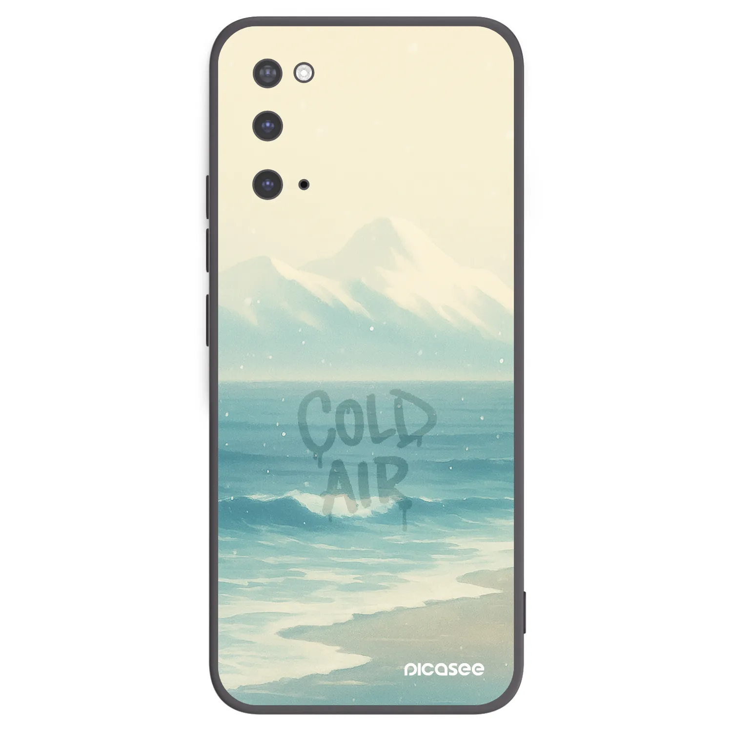 Picasee crna silikonska maskica za Samsung Galaxy S20 G980F - COLD AIR