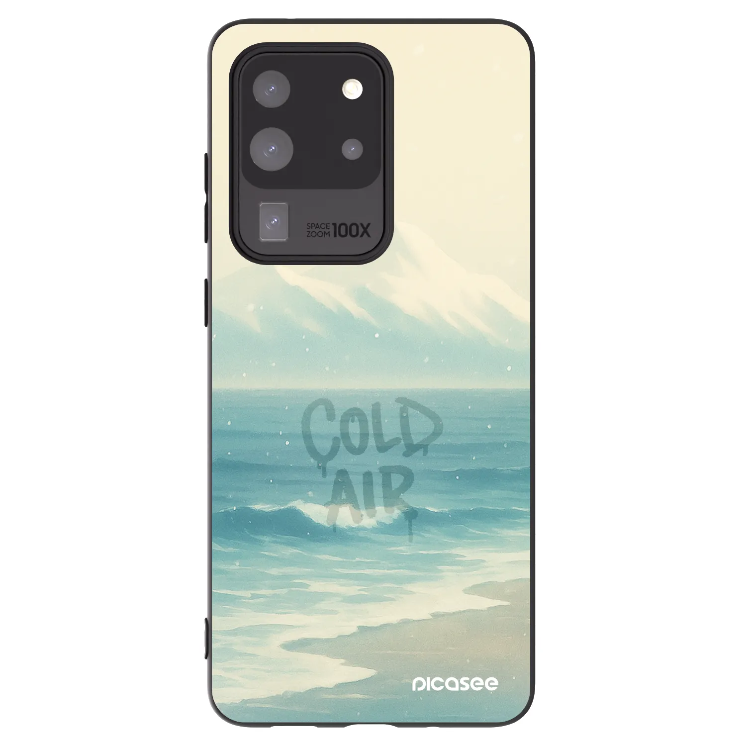 Picasee crna silikonska maskica za Samsung Galaxy S20 Ultra 5G G988F - COLD AIR