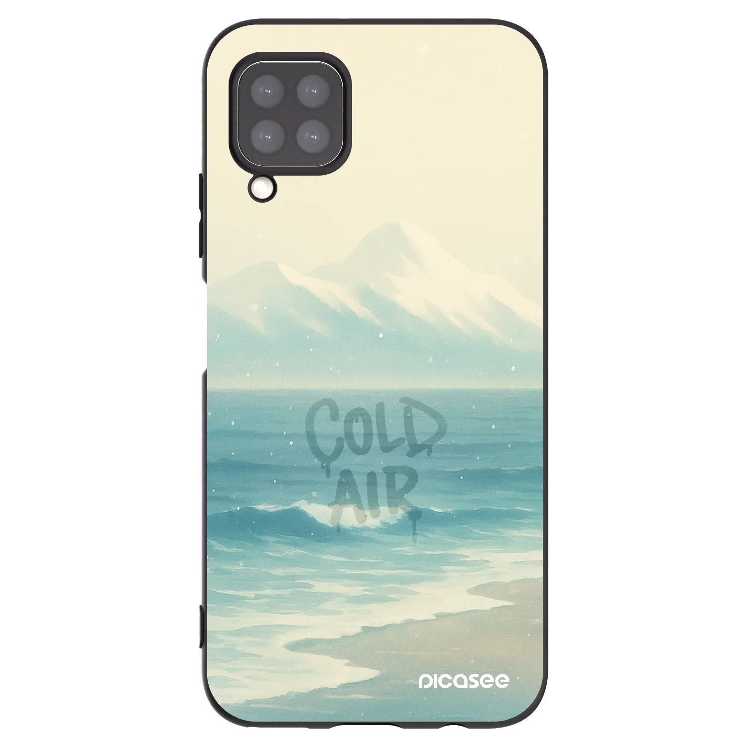 Picasee crna silikonska maskica za Huawei P40 Lite - COLD AIR