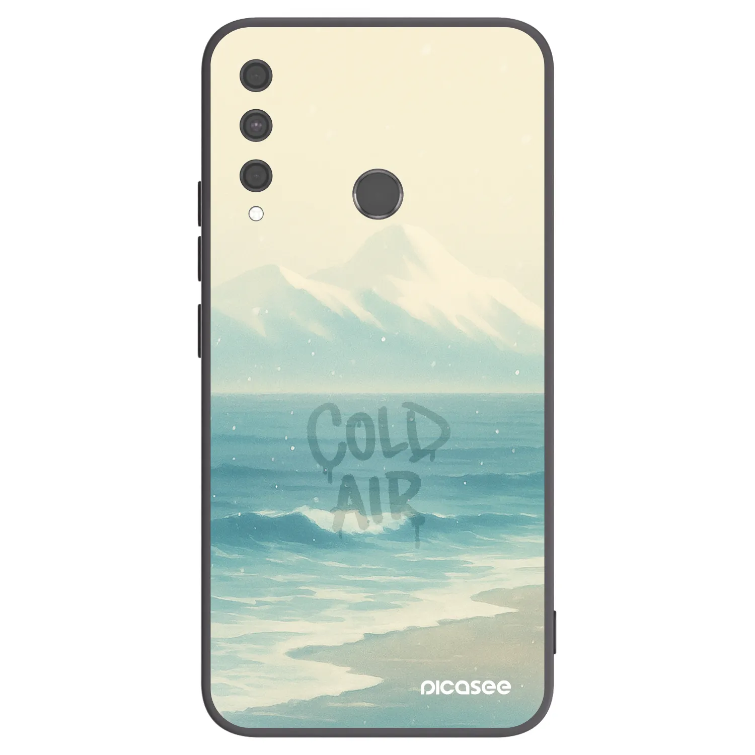Picasee crna silikonska maskica za Huawei P40 Lite E - COLD AIR